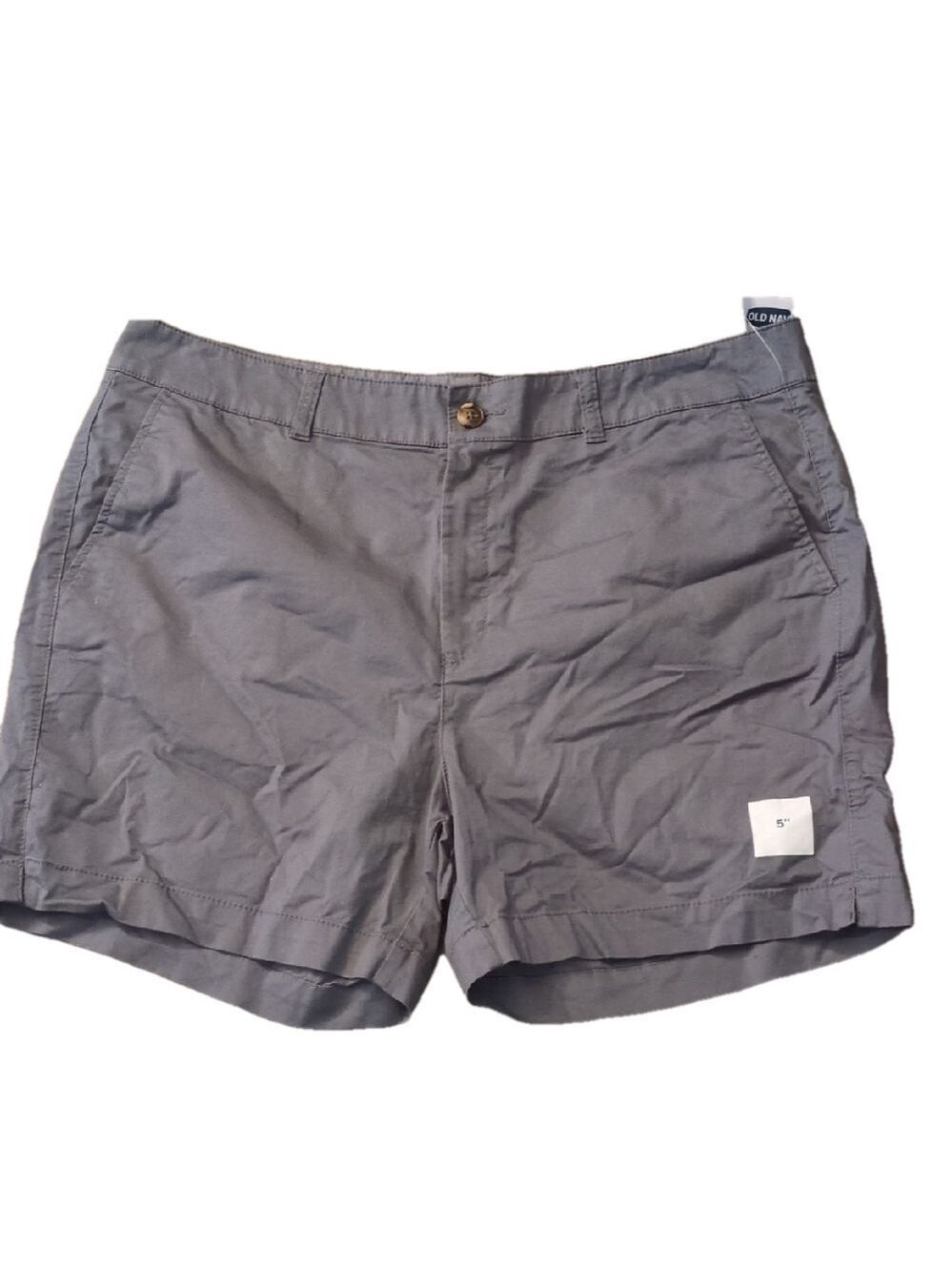 Old Navy Gray Everyday High Rose Chino Shorts Size 16